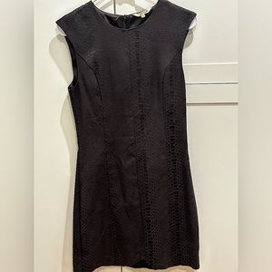 Black Snakeskin Mini Dress